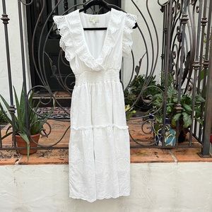 Pinch Off White Flutter Dress by PINCH Women’s Size S